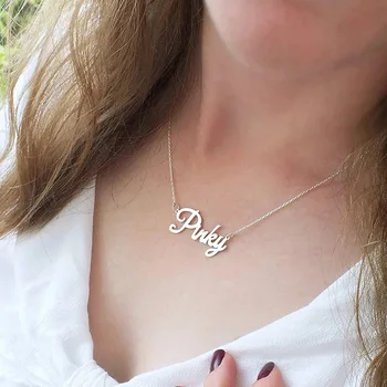 

DIY Customize Your Name Necklace Personalized Pendant Name Necklace Personalised