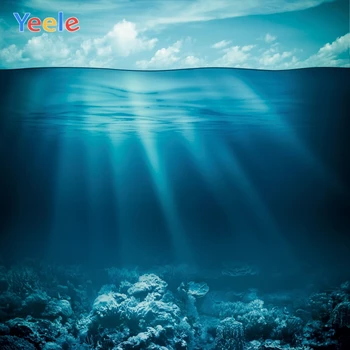 

Yeele Deep Sea Scape Sunlight Dark Color Photocall Photography Backdrops Personalized Photographic Background For Photo Studio