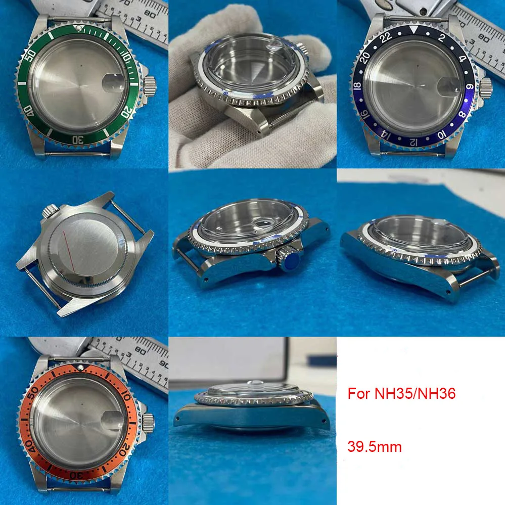 Retro Magnifying Glass Watch Case 316 Stainless Steel Case For Nh35 ...