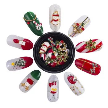 

Nail alloy ornaments Christmas nail patch Snow Bell Christmas Series Nail Sticking Drill