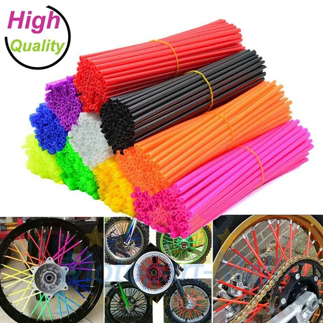Illuminate Your Ride with the 36 pcs Bicycle Spoke Holster Tire Decorative Rim Protective Cover