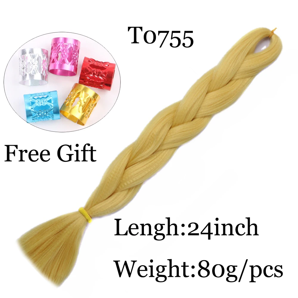 

Synthetic 24inch Crochet Braids Kanekalon Ombre Jumbo Braiding Hair Extension Braid Hair Pink Purple African Woman
