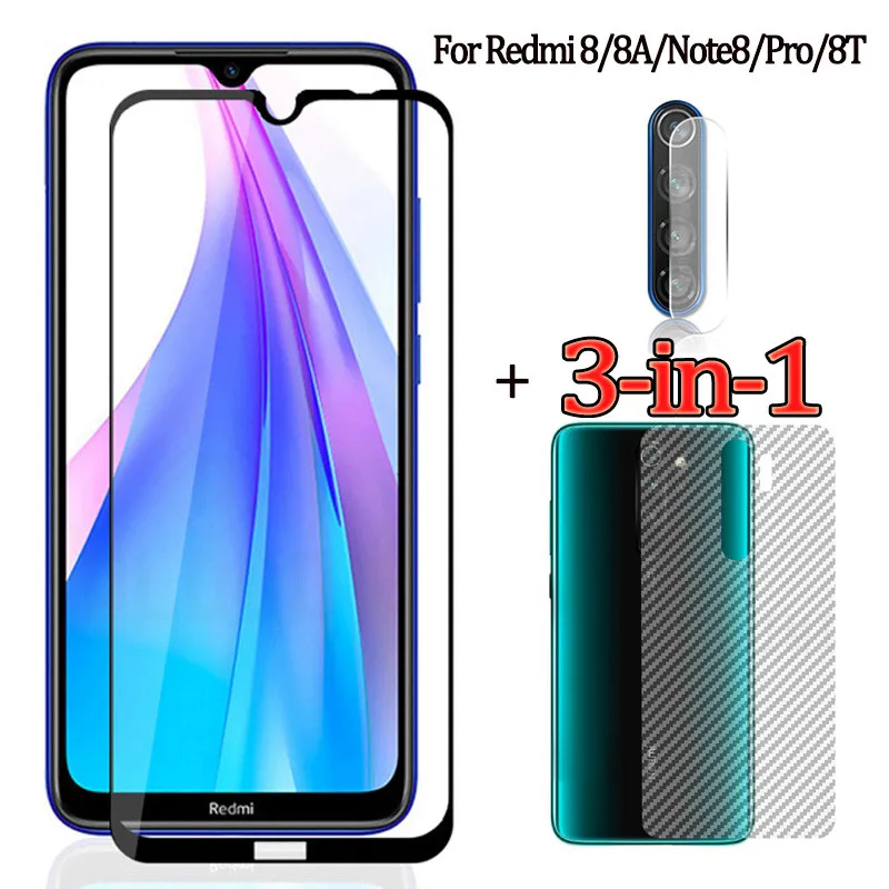 Передняя + задняя пленка для Redmi 8A Xiomi Note 8 Pro стекло камеры Note8 T glass Xiaomi защитное