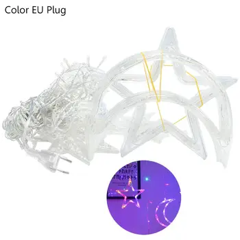 

Moon Star Lamp Fairy String Light EU Plug Night Light for Xmas Wedding Party MOLC