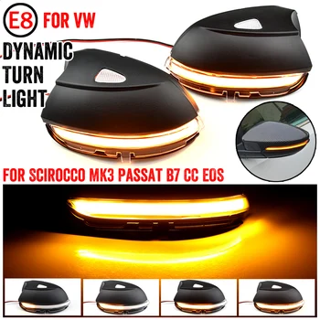 

2 pieces LED Side Wing Dynamic Turn Signal Light Rearview Mirror Indicator For VW Passat CC B7 Beetle Scirocco Jetta MK6 Euro