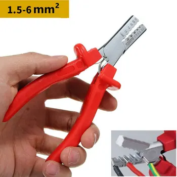 

Lightweight Multifunction Portable Wires Terminals End Sleeve Hard Cutting Pressing Small Hand Tool Steel Home Crimping Plier