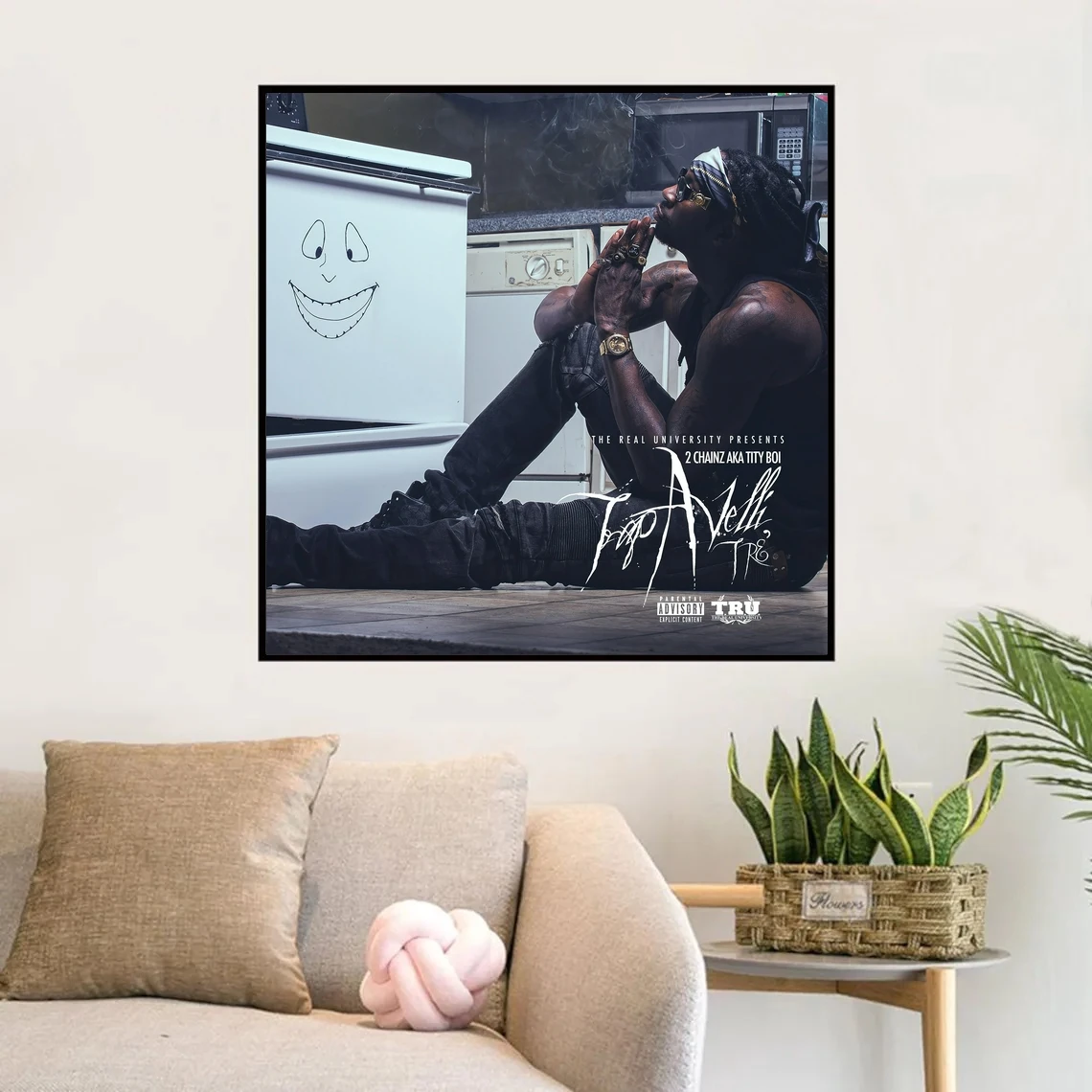 

2 Chainz Trapavelli Tre Rap Music Album Cover Poster Canvas Print Home Decoration Wall Painting ( No Frame )