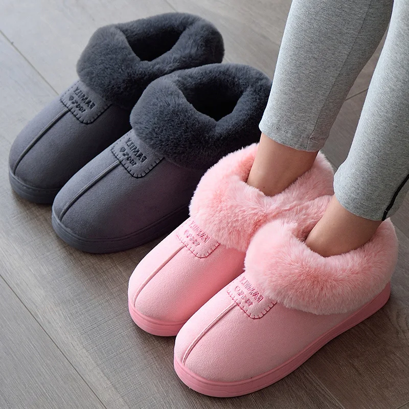 Г., зимние женские плюшевые теплые хлопковые тапочки с мягкой подошвой высококачественные хлопковые тапочки в австралийском стиле хлопковая обувь, Размеры 35-45