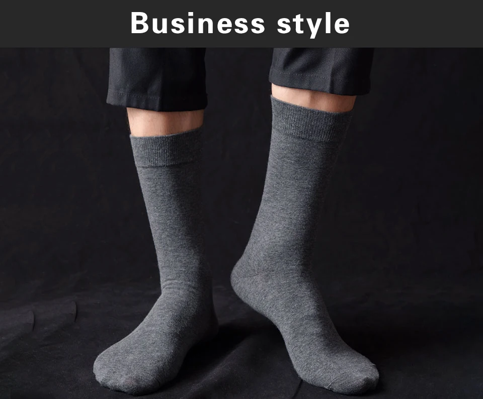 5 Pairs Business Dress Socks Men's Breathable Winter Warm Cotton Socks Long Male High Quality Happy Colorful  Socks For Man Gift