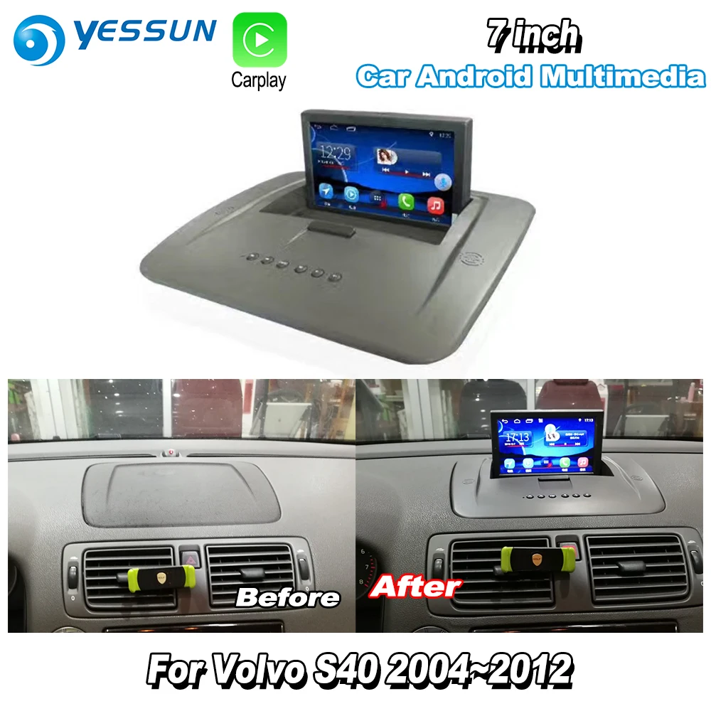  YESSUN For Volvo S40 2004~2012 Car Android Carplay GPS Navi maps Navigation Player Radio Stereo Mul