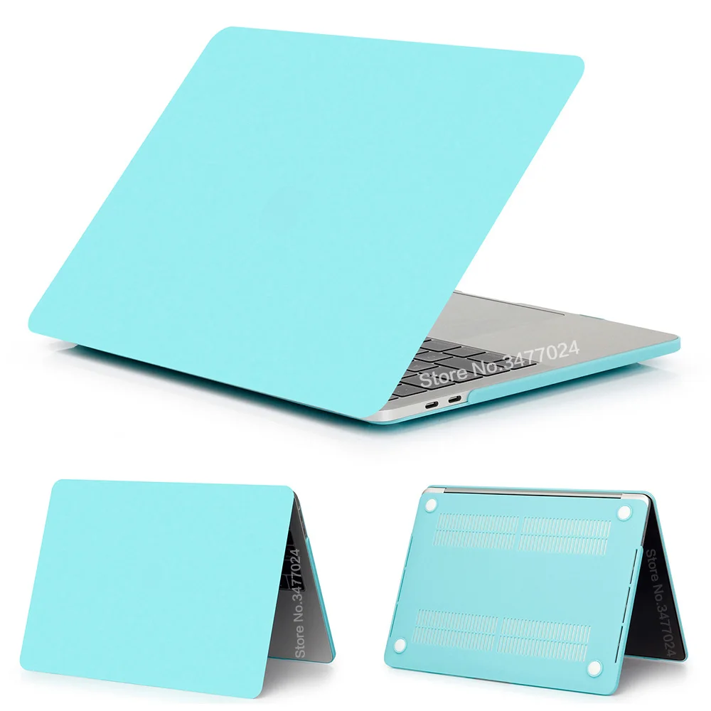Solid blue-Matte Матовый или прозрачный чехол для ноутбука Macbook Pro retina Air 11 12 13 15, для mac Air 13 A1466 A1932, чехол pro 13,3 15 - Цвет: Solid blue-Matte