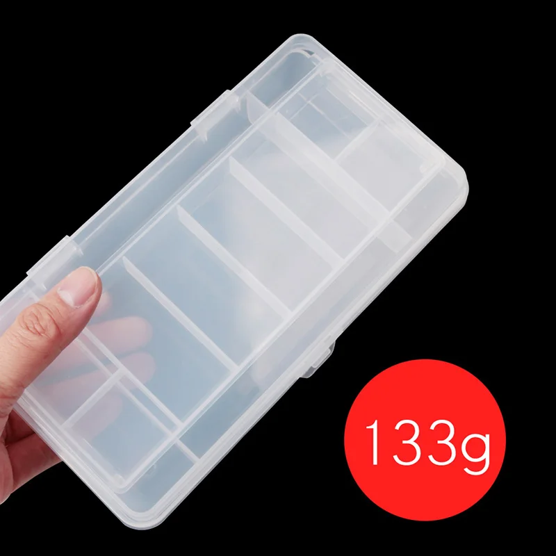 2 Layers Fishing Lure Compartments Storage Case Box Plastic Fish Lure Spoon Hook Bait Tackle Box Pesca Isca Fishhook Box jooyoo