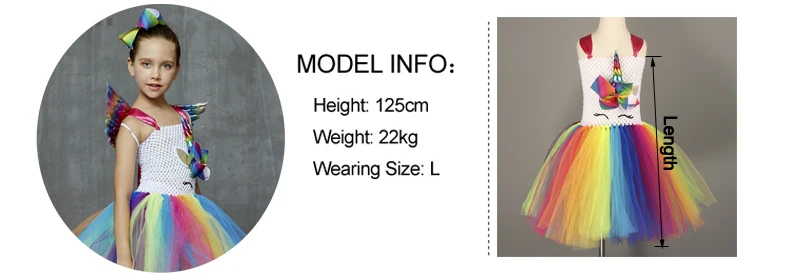 Unicorn Princess Costume Girls Rainbow Tutu Dress Set with Wings and Socks for Kids Birthday Halloween Party Tulle Dress (17)