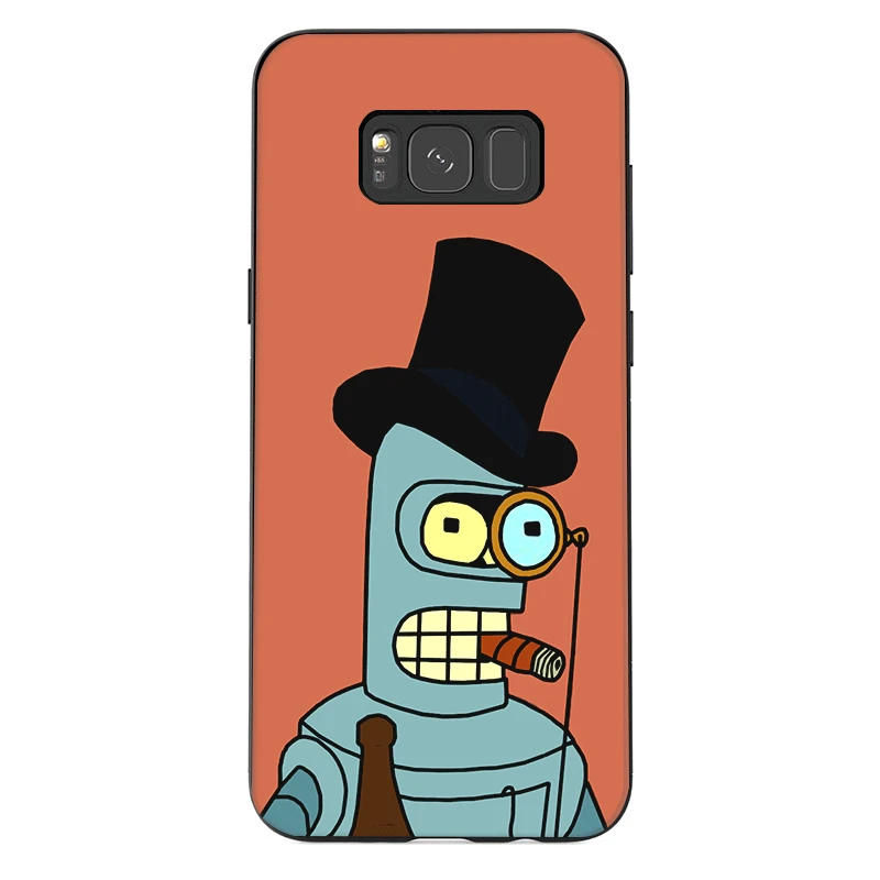 Чехол для телефона для samsung J6 A70 A60 A50 A40 A20 A30 A10 A7 A6 A5 A3 A8 A9 крышка Футурама Бендер Прохладный