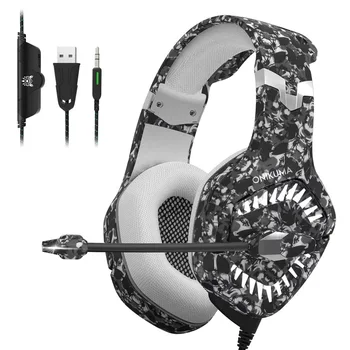 

Camouflage New computer notebook gaming headset, virtual surround sound USB headset gaming headset and PC PUBG microphone