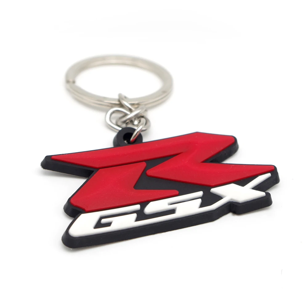 Motorcycle Key Chain Ring 3D Soft Rubber Keyfob For Suzuki GSXR 600 750 1000 