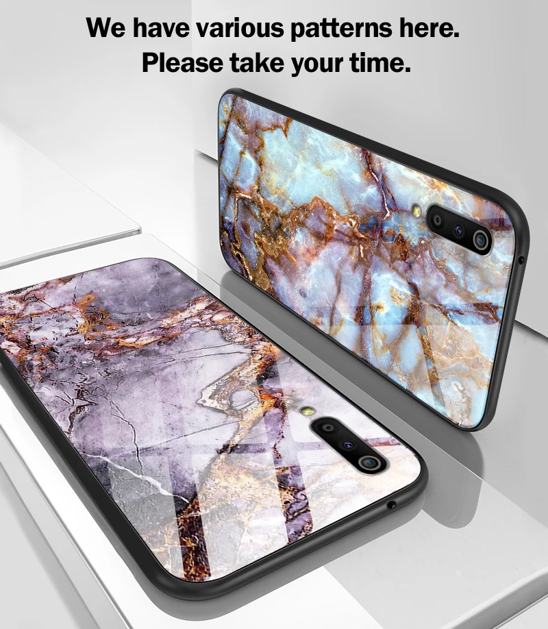 Для samsung Galaxy A10 A20 A30 A40 A50 A6S A70 A8S A80 A90 закаленное Стекло задняя крышка J4Plus M10 M20 M30 Note9 Роскошный чехол для телефона