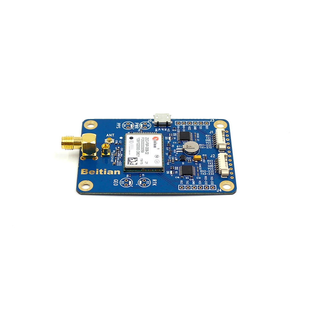 BEITIAN GNSS EVB Высокоточный сантиметр ГЛОНАСС GALILEO BDS gps-модуль двухчастотный ZED-F9P