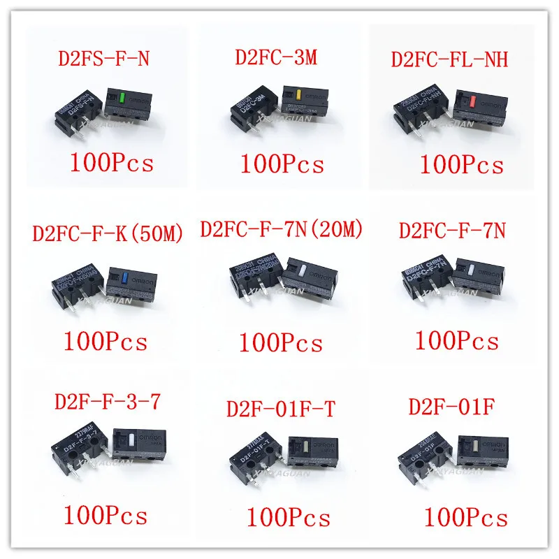 Free shipping 100Pcs-lot 100% New OMRON mouse micro switch D2FC-F-7N 20M OF D2FC-F-K(50M) D2F-01F-T 