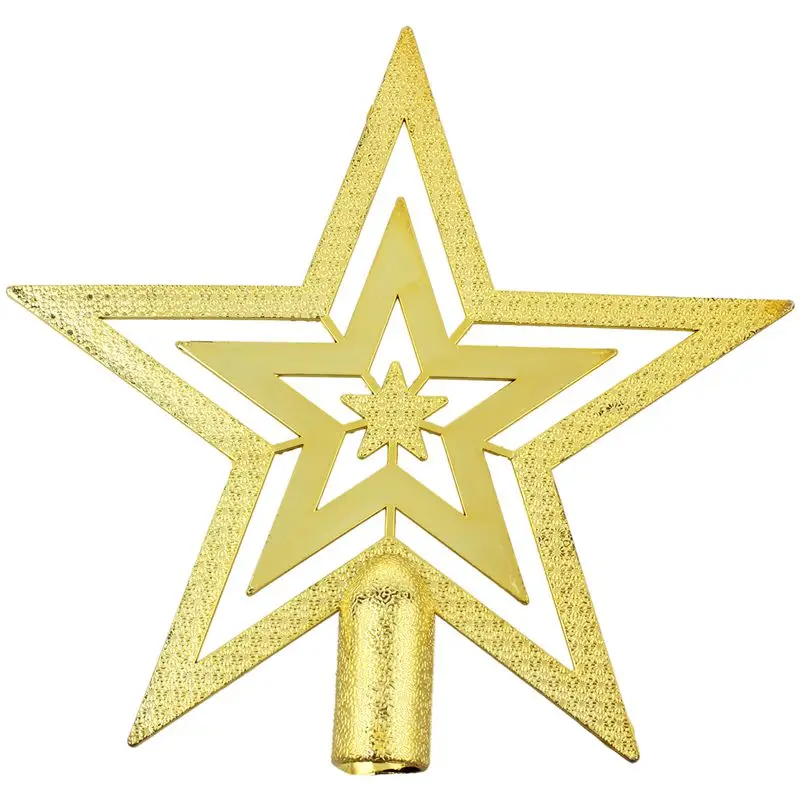 

Top of the Christmas tree Christmas star tree top star ornaments decorative Christmas tree 20 cm