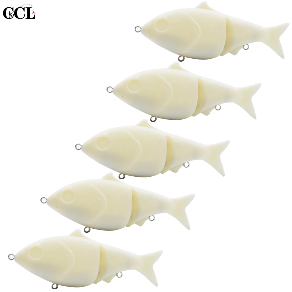 CCLTBA 13cm 52g Unpainted Glide Bait Lure Hard Blank Wobbler Slider  Swimbait Fishing Tackle