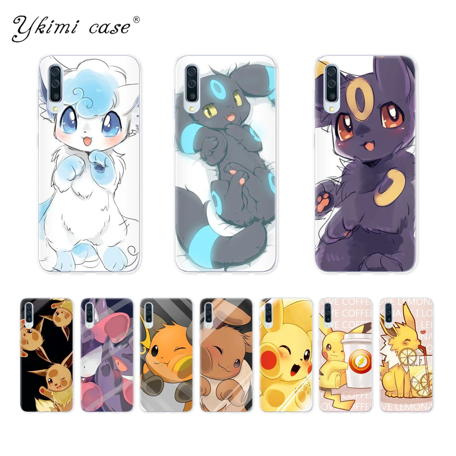 

Phone Case For Samsung Galaxy A10 A20 A30 A40 A50 A70 Case Cute cartoon Pokemon Coque Soft Silicone TPU Funda