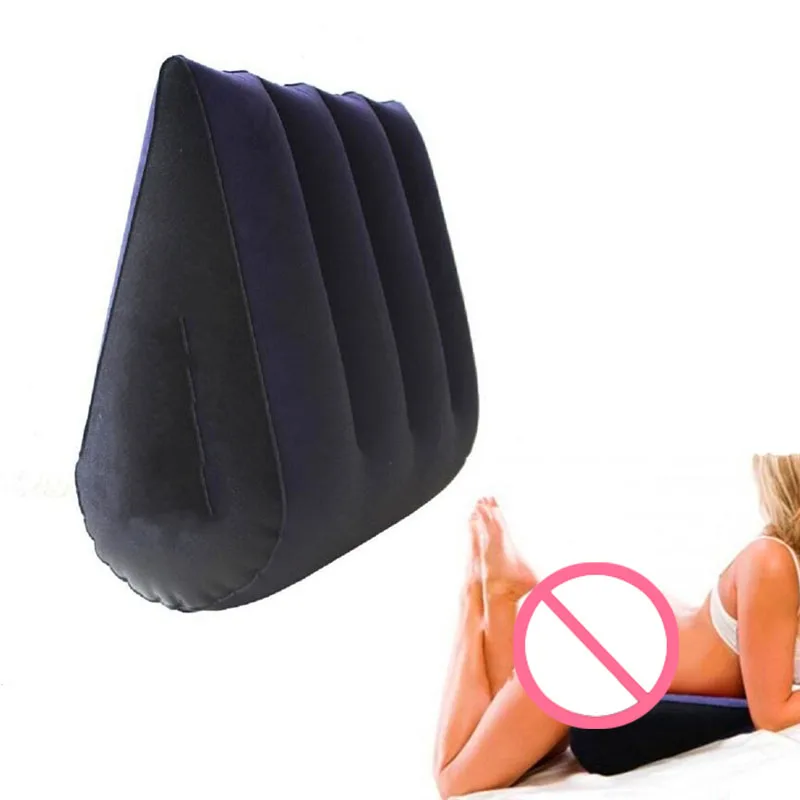 Inflatable Sex Aid Wedge Pillow Love Position Air Blow Cushion
