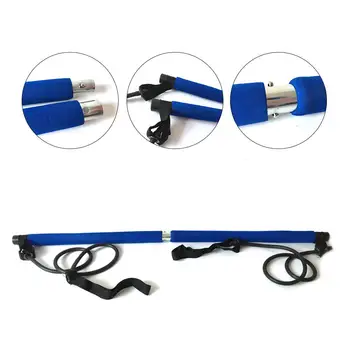 

Multi-function Portable Pilates Bar Kit With Resistance Band Exercise Stick Training Fitness Equipment Resistance Band