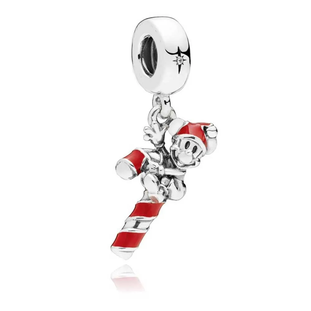 Diseny Mary Poppins' Silhouette Charm настоящие 925 пробы серебряные шармы Diseny подходят к оригинальному браслету Diy Изготовление ювелирных изделий - Окраска металла: С черным покрытием, нанесенным краскопультом