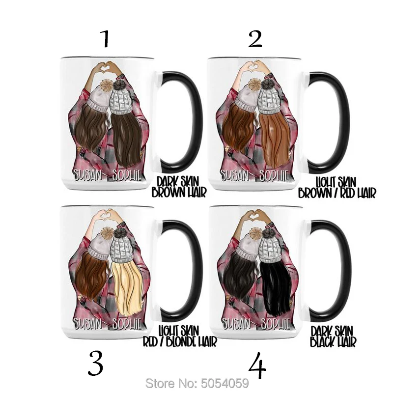 Персонализированная керамическая Кофейная кружка для лучшего друга подарок