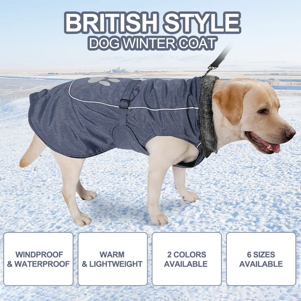 

Cashmere Wool Warm Dog Pet Clothes for Small Medium Large Dogs Pets Clothing Nylon Vest Cold Weather Dog Coats for Winter