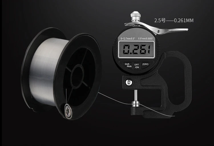 Ligne De Pêche Fluorocarbone 100m – Rouge/blanc, Résistance 4 à 32LB, Neuve