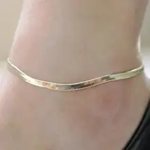 E014 Европа и Америка металлическая цепочка мелкомасштабный ножной браслет Высший сорт змеиные кости браслеты алиэкспресс Лидер продаж