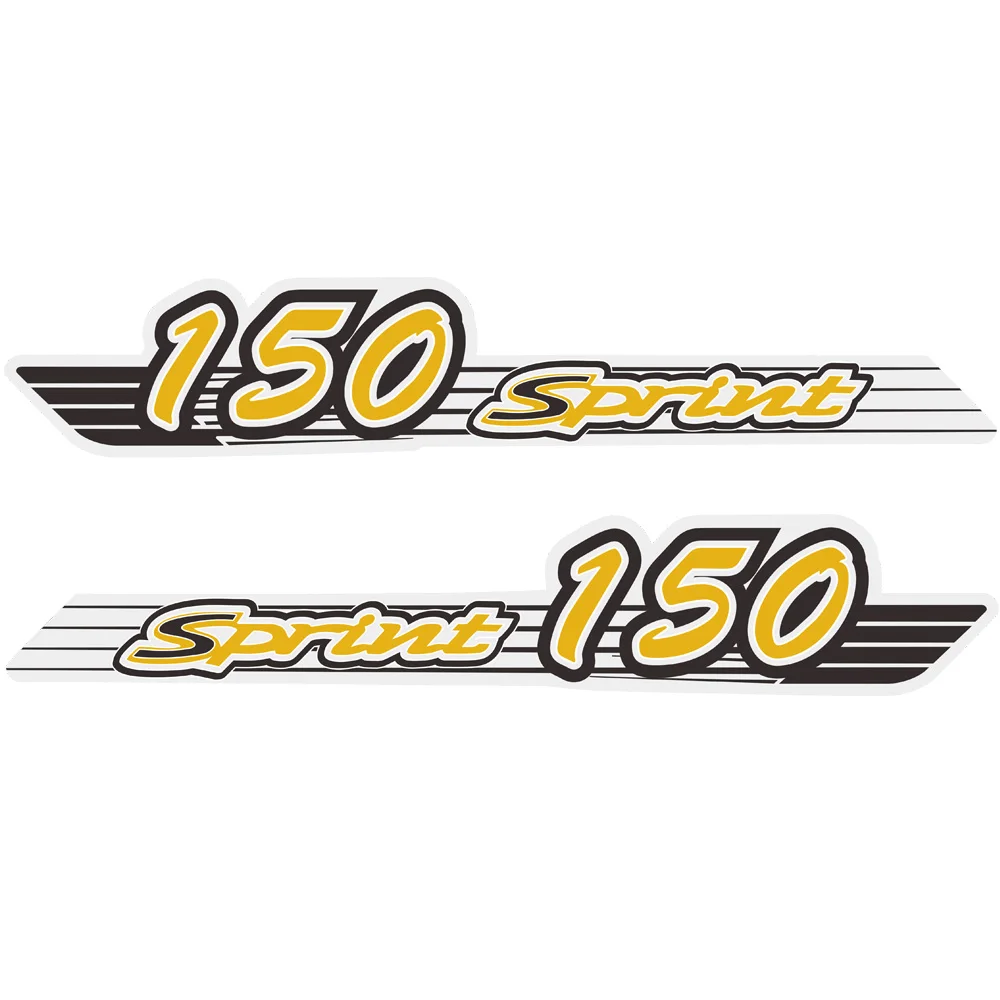 Мотоцикл 150 корпус наклейка эмблема для piaggio Vespa Sprint150 Sprint 150 мото Стикеры Пастер пленка все - Цвет: Цвет: желтый