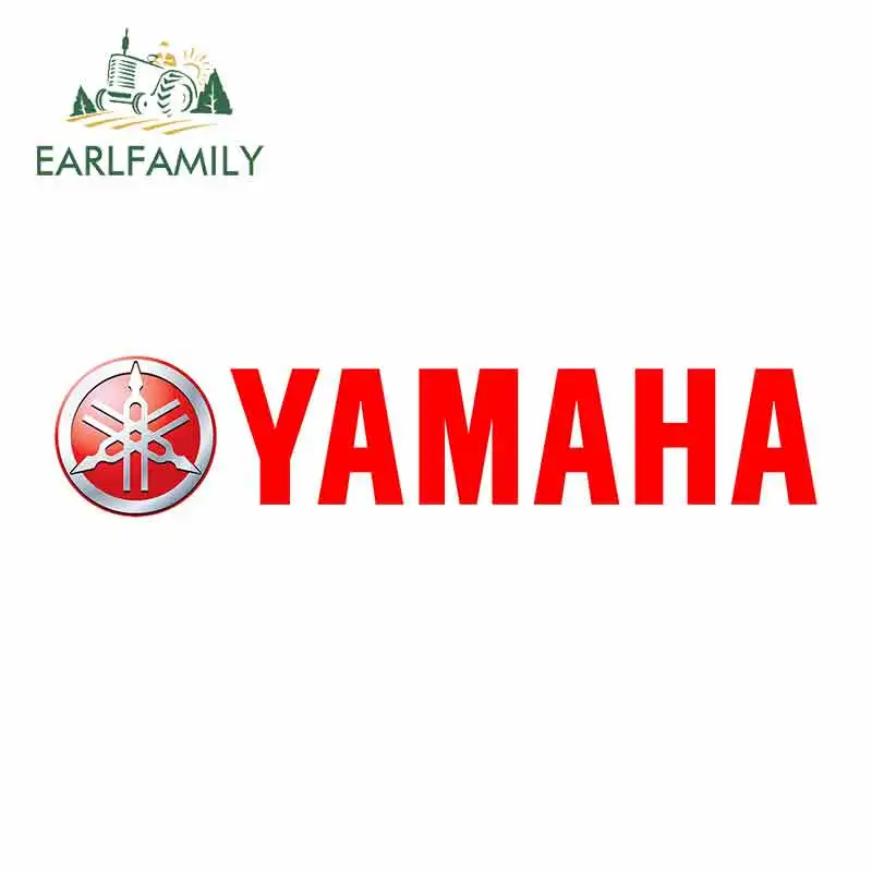 

EARLFAMILY 13cm x 3.2cm Funny Car Stickers Waterproof Vinyl Decals for YAMAHA Graphics Bumper Windows JDM Laptop Car Wrap