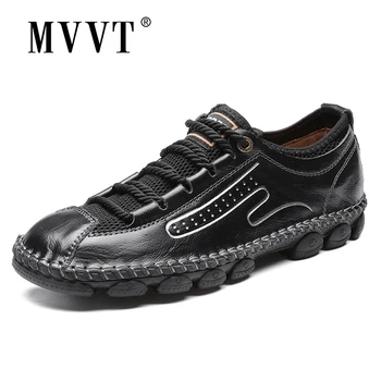 

2020 New Leather Shoes Men Loafers Breathable Casual Leather Men Shoe Flats Hot Sale Soft Driving Shoes Moccasins Dropshipping