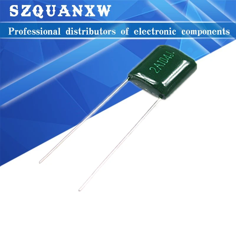 Condensatore A Film In Poliestere 50Pcs 2A104J 2A104 100V 0.1Uf 100Nf 2A104