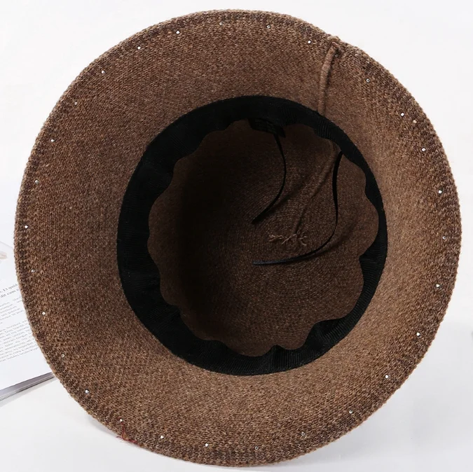 Японский жемчуг небольшой свежий литературный вязаная шапка дамы Корея Зима Теплый Дикий рыбак шляпа bts Панама
