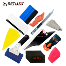 Виниловый автомобильный скребок для обертывания скребок резак нож набор инструментов углеродная фольга пленка наклейка обертывание пинг-удалитель автомобильный инструмент оконный Тонирующий инструмент