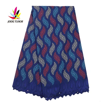 

swiss cotton stones embroidery fabric for clothes lace stone fabric french guipure material swiss cotton lace fabric AMY2899B