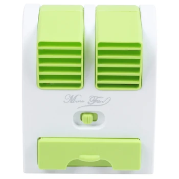 

Mini Usb Small Fan Cooling Portable Desktop Dual Bladeless Air Conditioner