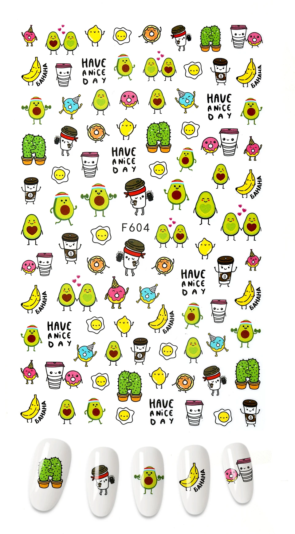 The New 3D Nail Sticker Cool English Letter stickers for nail Foil Love Heart Design Fashion Manicure Stickers