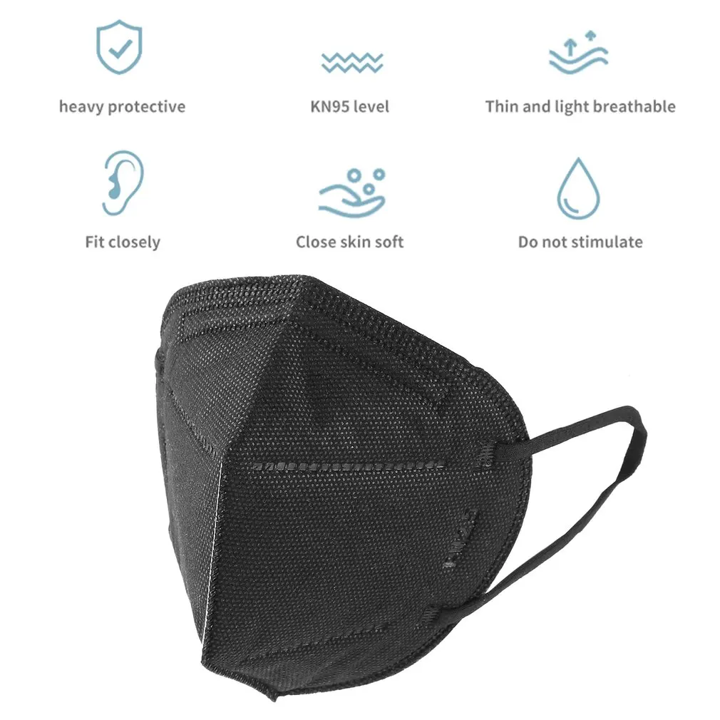 

Anti-haze KN95 mask porous breathing valve soft and comfortable Anti-fog Haze Dust Pm2.5 Pollen Breathable Valve Face Mask 1 pcs