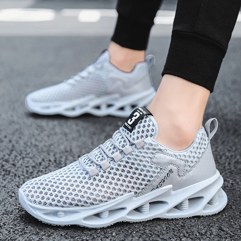 Men's Fashion Breathable Sneakers Casual Air Mesh Running Sports Tennis Shoes 