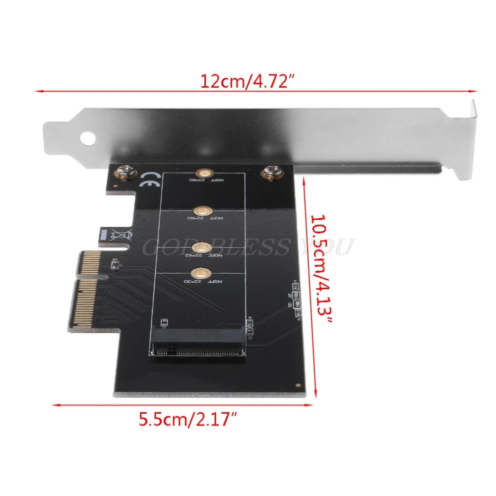 1 шт. адаптер для PCI-E x4 для M.2 NGFF SSD XP941 SM951 M6E PM951 950 PRO SSD