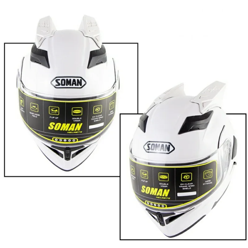 

2019 New Modification Accessories Decor Racing Ear Plastic Dirt Strong Adhesive Motorcycle Helmet Horn Catch Eyesight Tapes Cool
