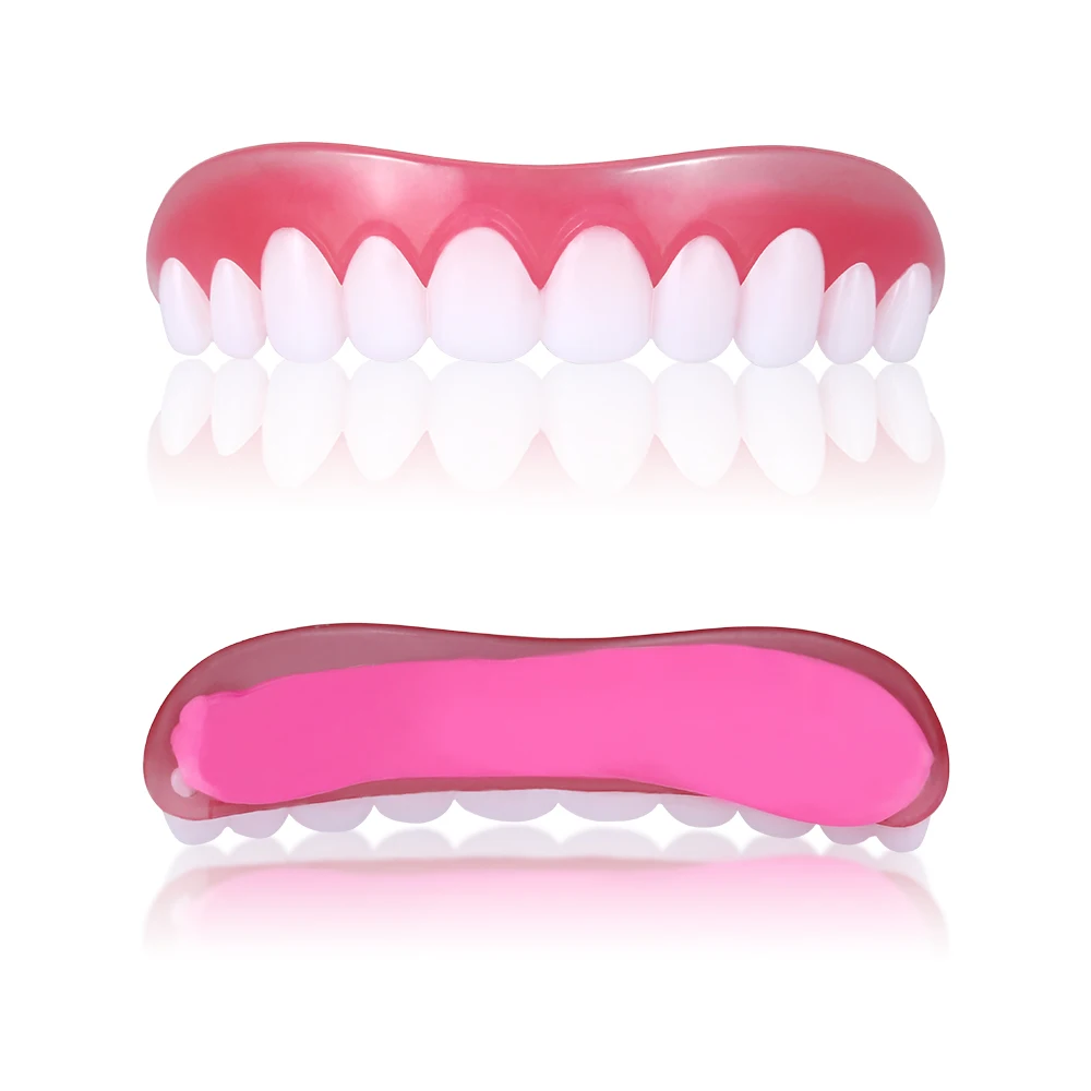 1 Pcs/Box Upper Dental Veneers Comfort Fit Flex Teeth Decoration Dentures Tooth Veneers Polyethylene Dentaduras Dentes Falsos