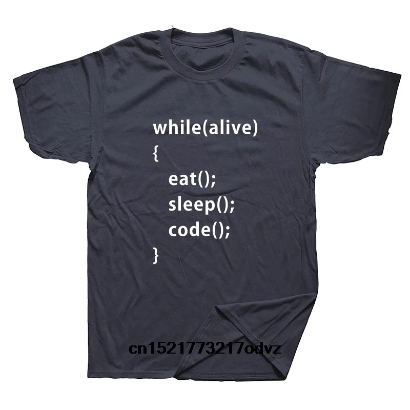 While (alive) {eat()$. While alive eat sleep code. Футболка программист. While alive. While i alive run текст на футболке.