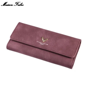 

Maison Fabre Wallet Women Fashion Lichee Pattern Solid Single Pull Deer Head Wallte Coin Bag Wallet Wallet For Credit Cards