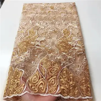 

Latest French Laces Fabrics High Quality Tulle African Laces Fabric For Wedding Nigerian Net Lace Material Party Dress A1634